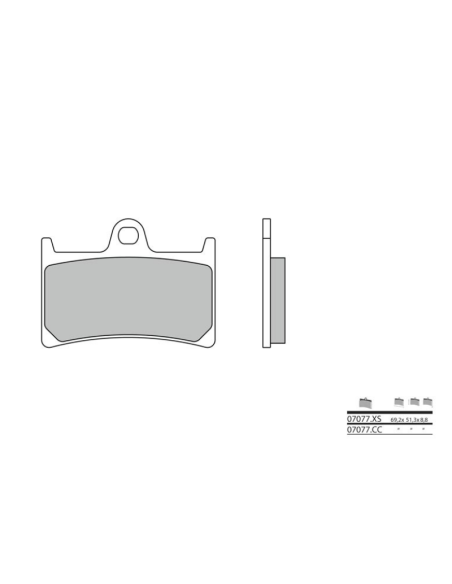 BREMBO 07077XS Sinterbremsbeläge