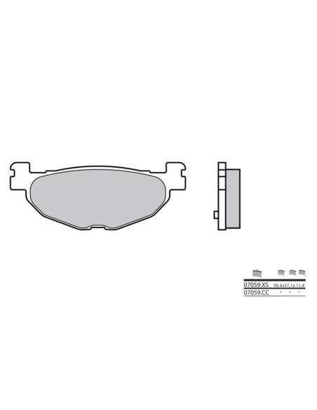 BREMBO 07059XS Pastillas de freno sinterizadas