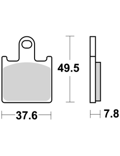 P838-DS1. Pastillas de freno SBS P838-DS1 DUAL SINTER 2