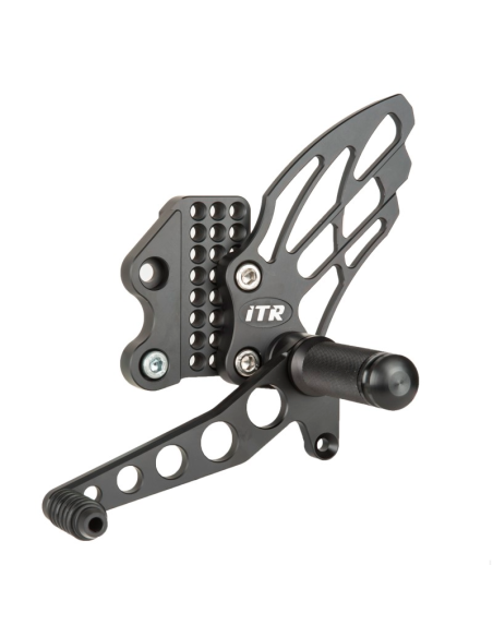 ESTRIBERAS MULTIREGULABLES - TIPO 2 - SUZUKI GSXR1000 2005-2006 - NEGRO