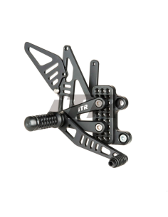 ESTRIBERAS MULTIREGULABLES TIPO 2 HONDA CBR 1000 RR 2004-2007 / CBR 600 RR 2003-2006 NEGRO