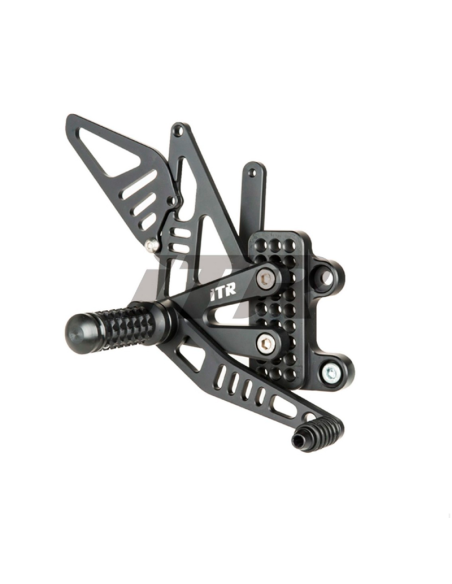 ESTRIBERAS MULTIREGULABLES TIPO 2 HONDA CBR 1000 RR 2004-2007 / CBR 600 RR 2003-2006 NEGRO