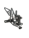ESTRIBERAS MULTIREGULABLES TIPO 2 HONDA CBR 1000 RR 2004-2007 / CBR 600 RR 2003-2006 NEGRO