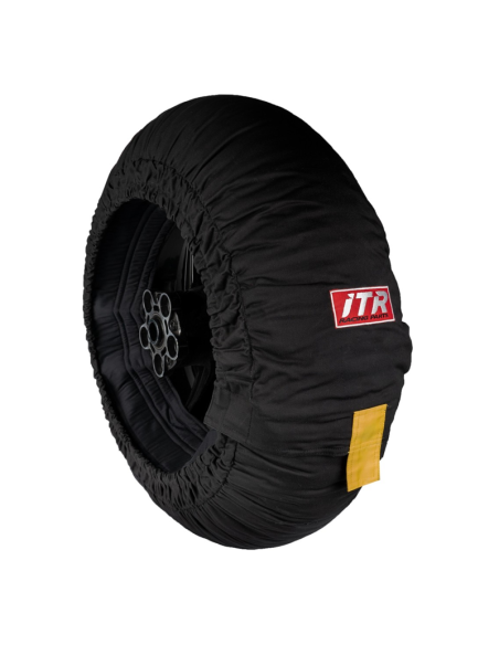 JUEGO DE CALENTADORES PRO WHEEL MEDIDA 120/205 NEGRO