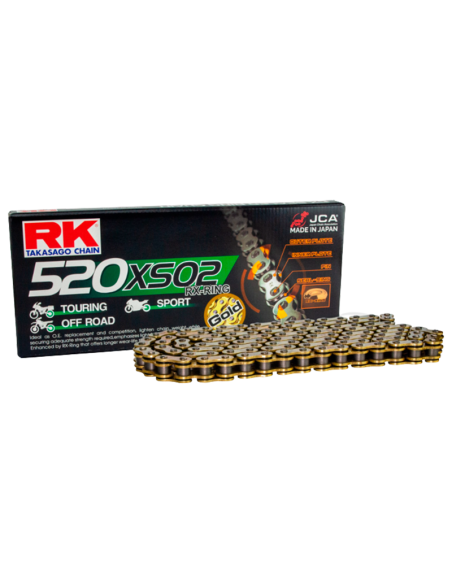 Cadena de transmisión RK XSO2 520 Dorada