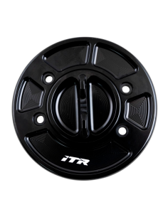 Tapon de deposito R en aluminio en color negro con cierre de rosca para YAMAHA y DUCATI