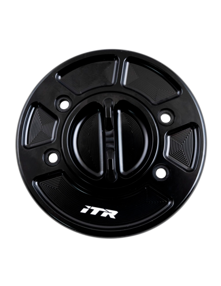 Tapon de deposito R en aluminio en color negro con cierre de rosca para YAMAHA y DUCATI