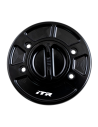 Tapon de deposito R en aluminio en color negro con cierre de rosca para YAMAHA y DUCATI