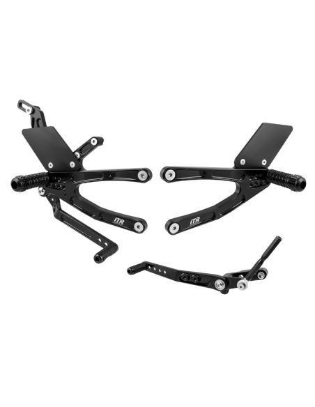 ESTRIBERAS MULTIREGULABLES YAMAHA R1 2015-22 - NEGRO