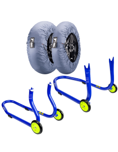 Pack Caballetes BIHR Azul + Calentadores THERMAL TECHNOLOGY BASIC
