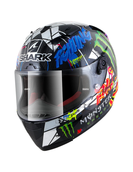 copy of HELM SHARK RACE-R PRO CARBON REPLIK LORENZO 2019 CARBON / BLAU / ROT