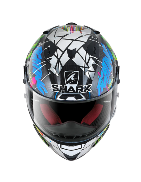 CASCO SHARK RACE-R PRO CARBON REPLICA LORENZO CATALUNYA GP CARBON / CHROM / GREEN