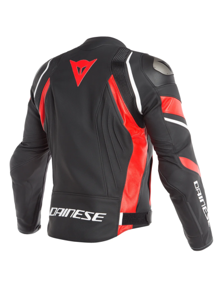 CHAQUETA DAINESE AVRO 4 BLACK-MATT / LAVA-RED / WHITE