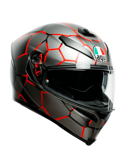CASCO AGV K-5 S PINLOCK MAXVISION VULCANUM RED