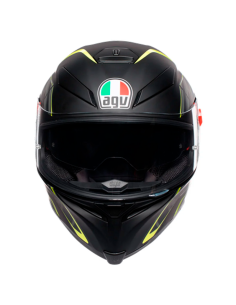 CASCO AGV K-5 S PINLOCK MAXVISION TORNADO BLACK / YELLOW FLUO 2