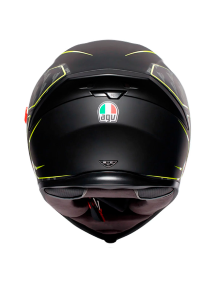 CASCO AGV K-5 S PINLOCK MAXVISION TORNADO BLACK / YELLOW FLUO