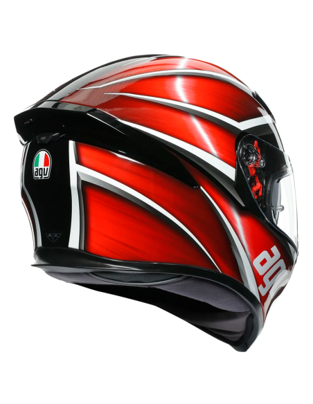 CASCO AGV K-5 S PINLOCK MAXVISION TEMPEST BLACK / RED