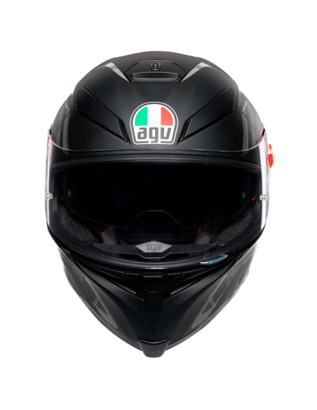 CASCO AGV K-5 S PINLOCK MAXVISION TORNADO MATT BLACK / SILVER