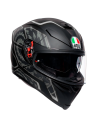 CASCO AGV K-5 S PINLOCK MAXVISION TORNADO MATT BLACK / SILVER