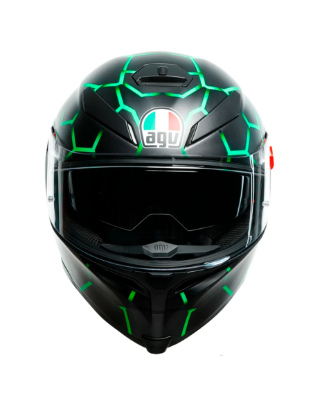 CASCO AGV K-5 S PINLOCK MAXVISION VULCANUM GREEN