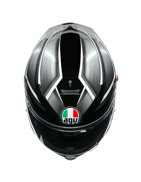 CASCO AGV K-5 S PINLOCK MAXVISION TEMPEST BLACK / SILVER