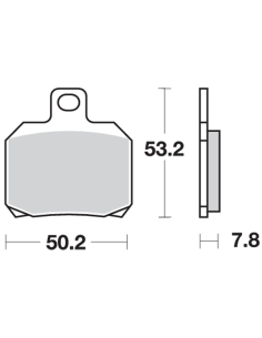 Pastilla de freno SBS P730-LS Trasera 2