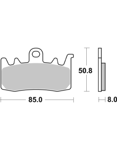 copy of Bremsbeläge SBS P634-DC Yamaha 2