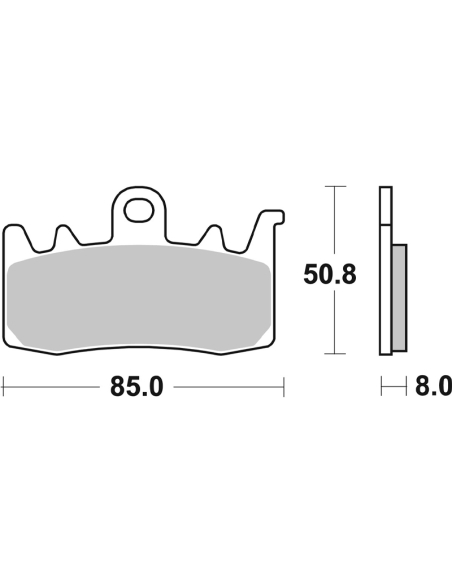 copy of Bremsbeläge SBS P634-DC Yamaha