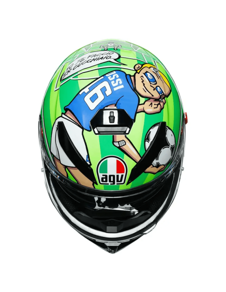 CASCO AGV K-3 SV PINLOCK MAXVISION ROSSI MUGELLO 2017