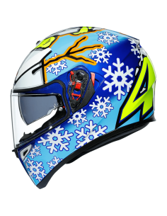CASCO AGV K-3 SV PINLOCK MAXVISION ROSSI WINTER TEST 2016 2