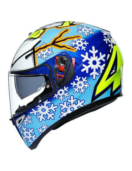 CASCO AGV K-3 SV PINLOCK MAXVISION ROSSI WINTER TEST 2016