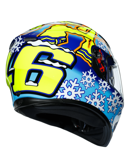 CASCO AGV K-3 SV PINLOCK MAXVISION ROSSI WINTER TEST 2016