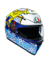 CASCO AGV K-3 SV PINLOCK MAXVISION ROSSI WINTER TEST 2016