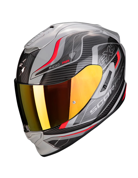 CASCO SCORPION EXO-1400 AIR ATTUNE GREY / RED