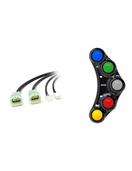 Jetprime Izquierda Carretera 5 a 7 botones KAWASAKI ZX-6R 636 2019-2022