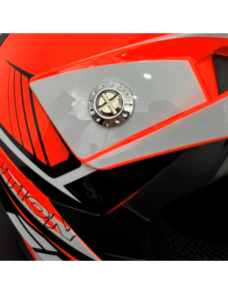 CASCO NIÑO IMR MX NARANJA FLUOR GAMA EVOLUTION