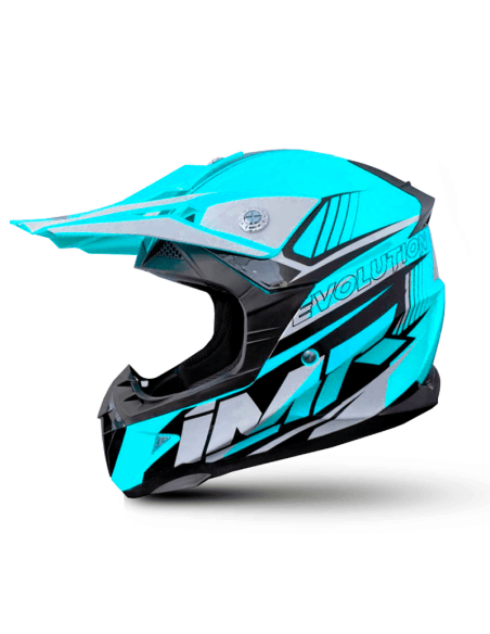 CASCO NIÑO IMR MX AZUL GAMA EVOLUTION
