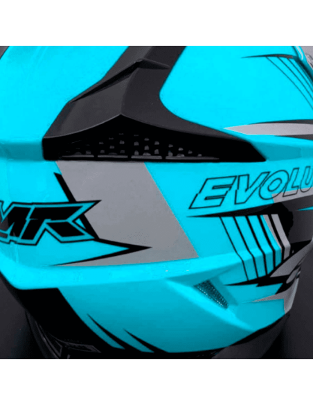 CASCO NIÑO IMR MX AZUL GAMA EVOLUTION