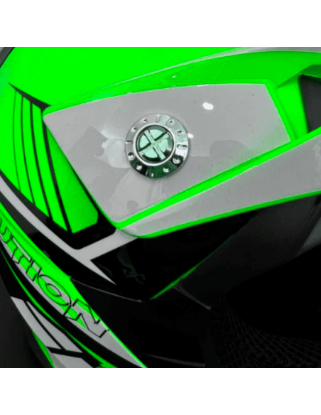CASCO NIÑO IMR MX VERDE FLUOR GAMA EVOLUTION