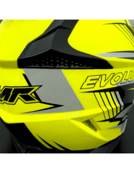 CASCO NIÑO IMR MX AMARILLO FLUOR GAMA EVOLUTION