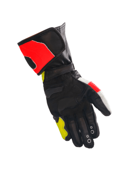 GUANTES ASFALTO ADULTO XFOUR NARANJA Y AMARILLO FLUOR 2K23