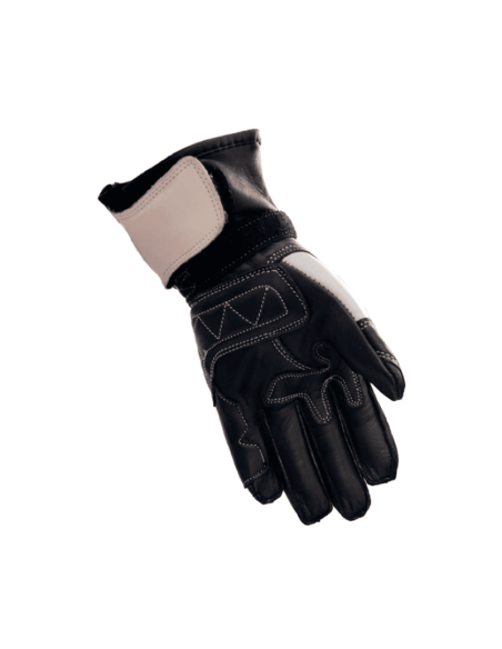 GUANTES ASFALTO NIÑO BLANCO/NEGRO