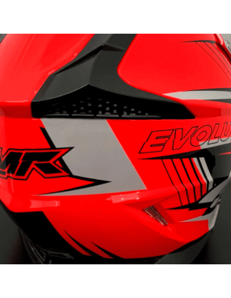 CASCO NIÑO IMR MX ROJO GAMA EVOLUTION