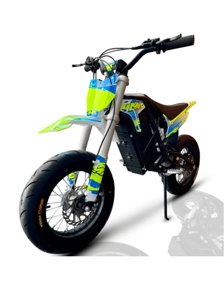 MINIMOTO ELECTRICA E-SX 48V 1600W 10/10 AMARILLO FLUOR IMR MOTARD