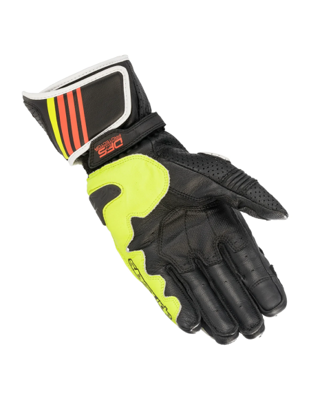 GUANTES ALPINESTARS GP PLUS R V2 METAL GRAY / BLACK / YELLOW RED FLUO