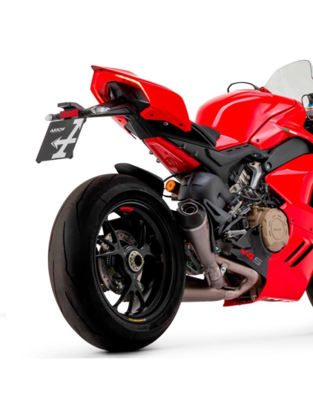 SILENCIADORES RACING WORKS ARROW ACERO INOXIDABLE TITANIO DUCATI PANIGALE V4 2018-2022