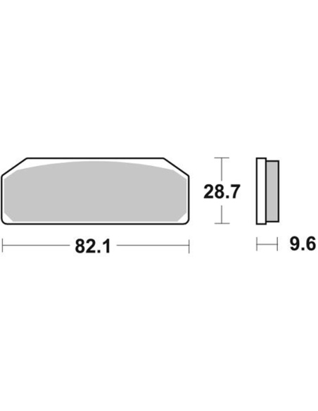SBS Pastillas de freno P845-DC DUAL CARBON REF: P845-DC