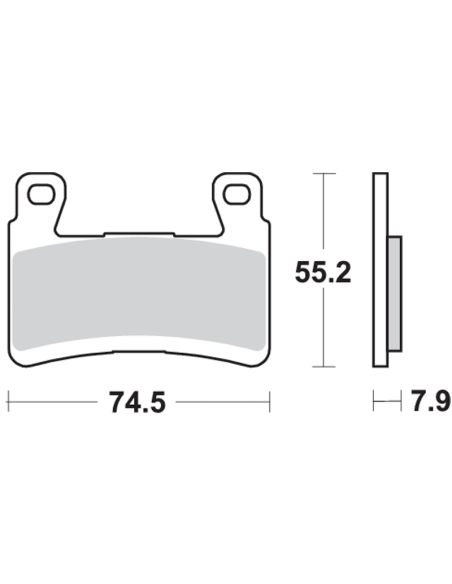copy of Bremsbeläge SBS P622-DC DUAL CARBON