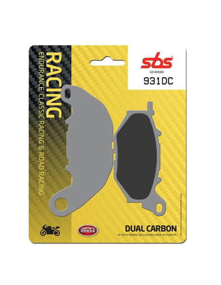 Pastillas de freno SBS P931-DC DUAL CARBÓN REF P931-DC