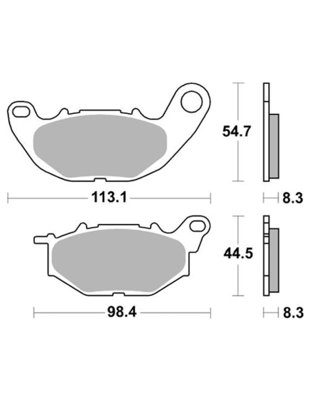 Pastillas de freno SBS P931-DC DUAL CARBÓN REF P931-DC